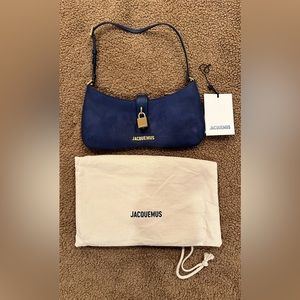 Jacquemus Le Bisou Cadenas Suede Bag